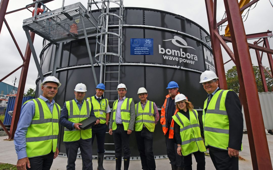 MP Simon Hart Energised by Impact of Bombora’s Wave Power Project on Local Economy